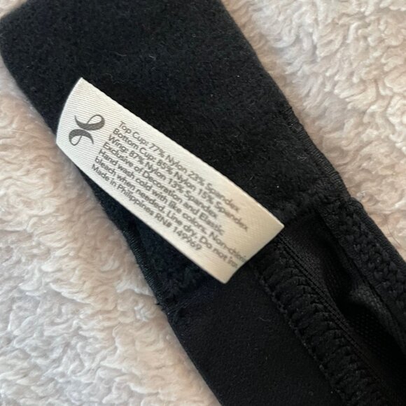 NWT Lively Bralette Black Size 2 Bra New With Tags Minimalist 34 36 D DD DDD - Picture 6 of 7